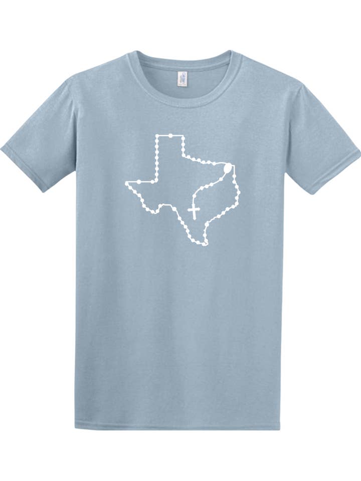 Sock Religious - Wholesale Screen Printed T-Shirt - Unisex - Texas Catholic Rosary Adult T-shirt4