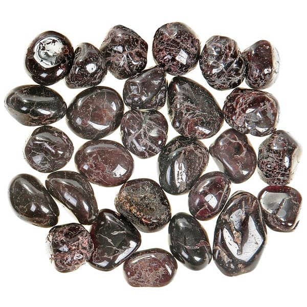 Natures Artifacts Inc - Vente Pierre et cristal de spiritualité - Pierres roulées grenat de 1 lb6