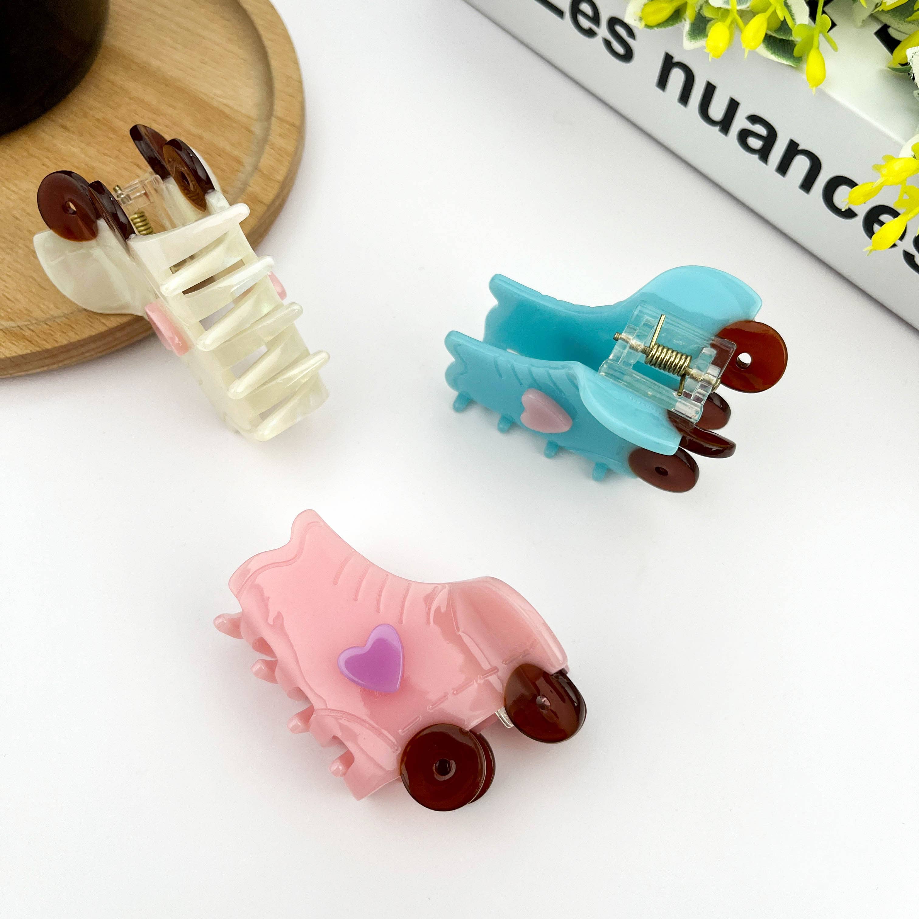 TheDivaSoap - Wholesale Hair Clip - Women's - Roller Skate Hair Clip,Acetate Creative Gift Hair Claw5