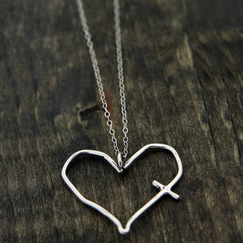 The Vintage Pearl – wholesale Pendant/charm necklace – His Word in My Heart Necklace3