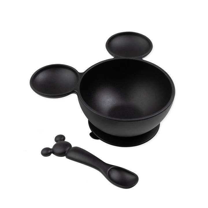 Kit de première alimentation en silicone : Mickey Mouse Classic Black pour la vente par Bumkins
