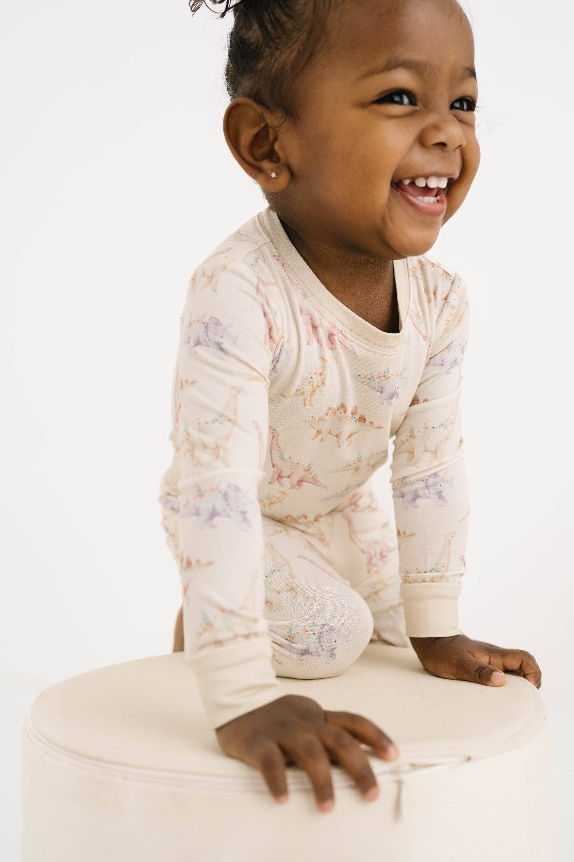 Little One Shop - Wholesale Top & Pant Set - Kids - Floral Dino Bamboo Set5