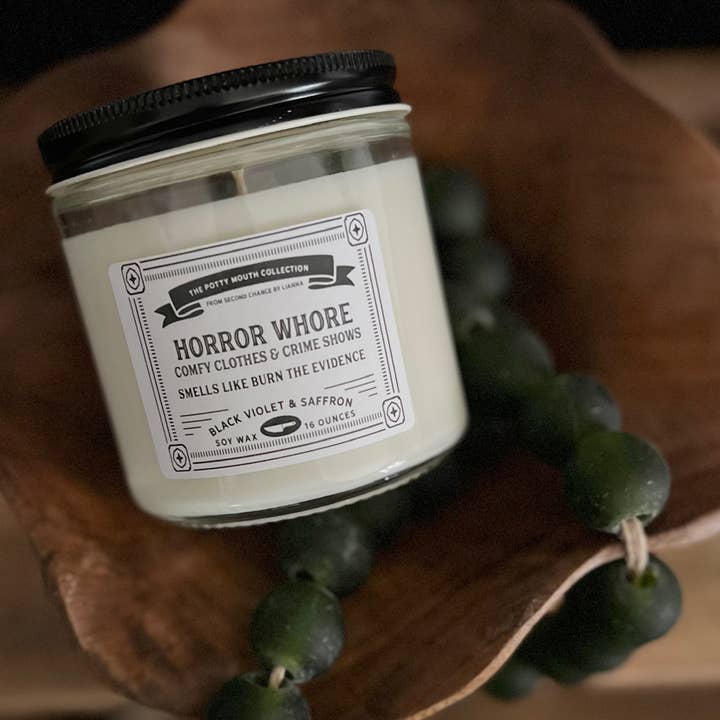 Horror Whore - Potty Mouth Candle for wholesale by Second Chance by Lianna