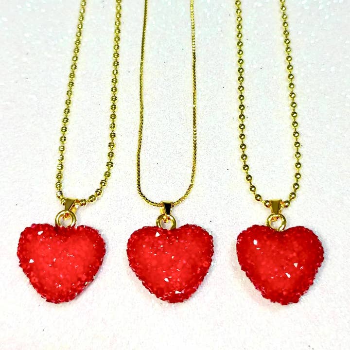 Corazoncito Charm Gold-Plated Necklace for wholesale by Pria Handmade Accessories