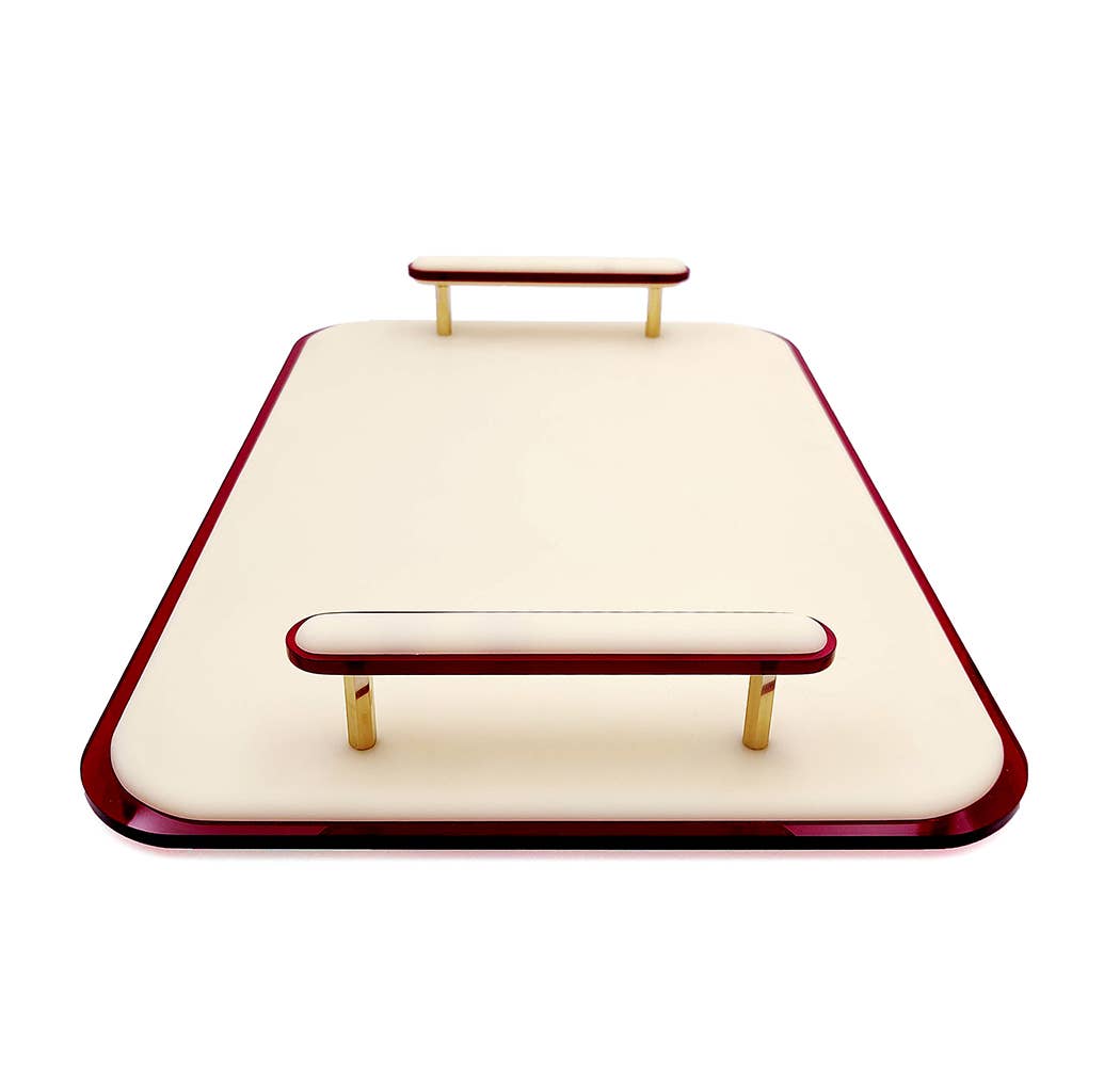 204 Haus Crafters – wholesale Decorative tray – Jetson Red Tray1
