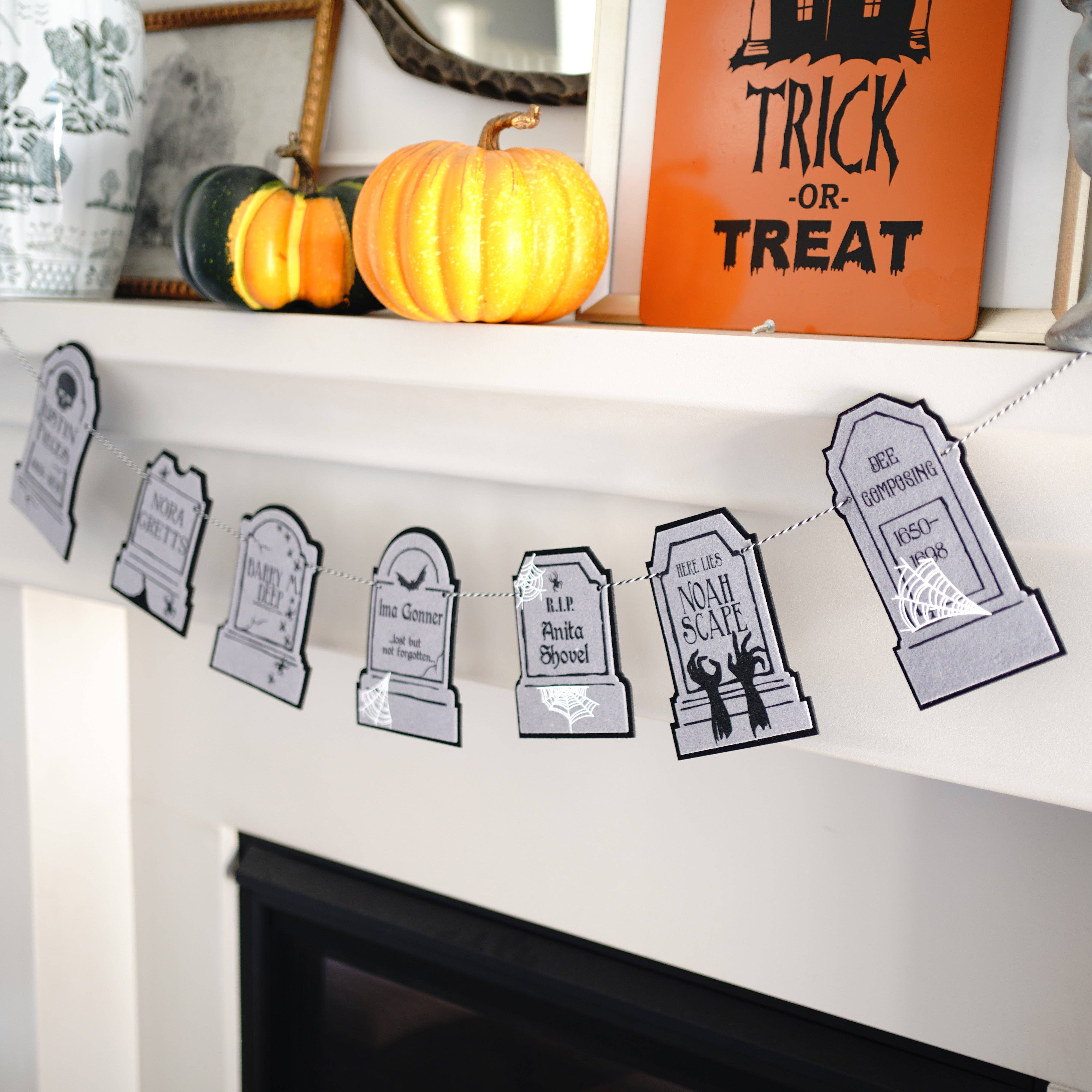 Decomod - Venta al por mayor Banderines/guirnaldas - Guirnalda de Fieltro para Lápida Humorística de Calidad Premium en Capas3