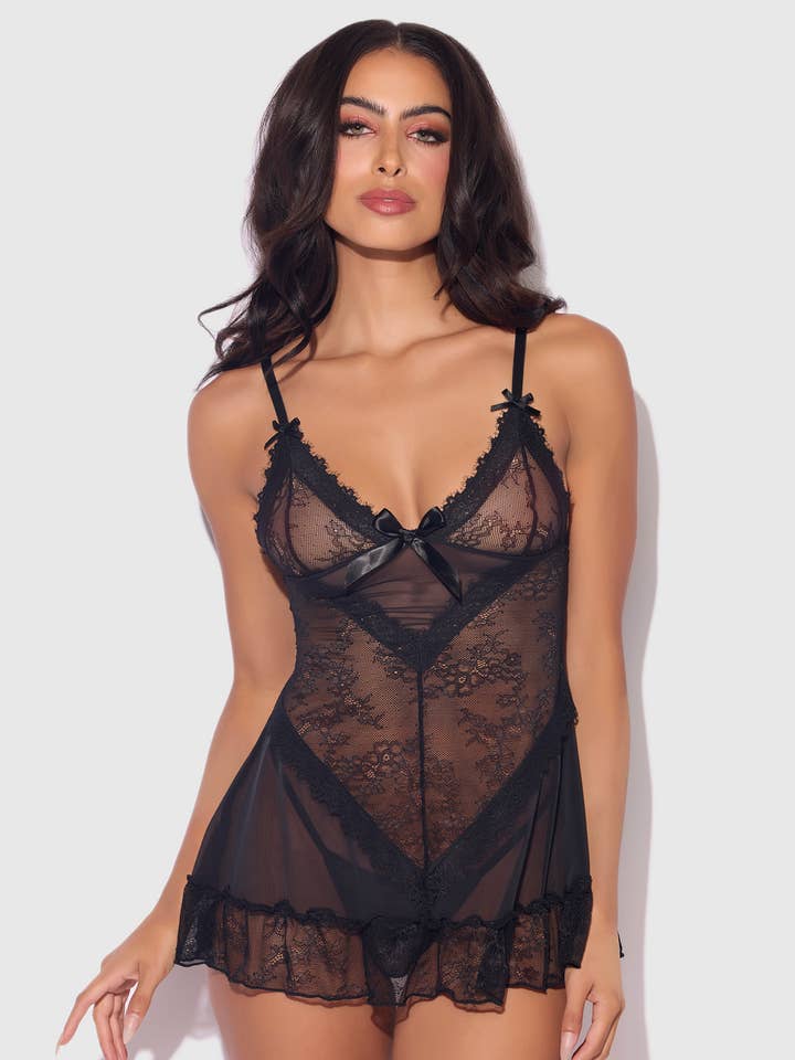 KIKI LACE BABYDOL & G-STRING SET for wholesale by House of Desire