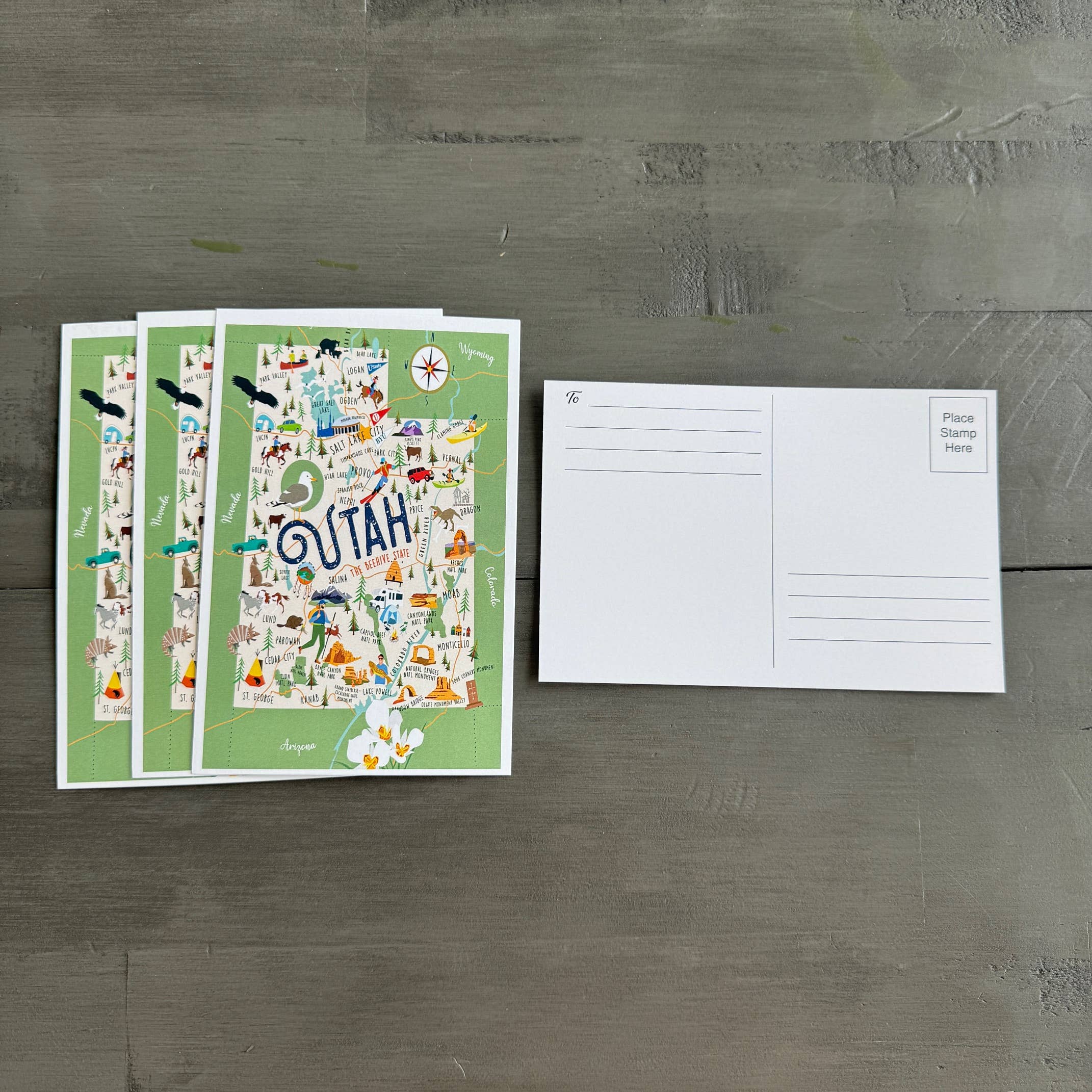 Galleyware – Engroshandel Postkort – Utah 4' x 6" postkort2