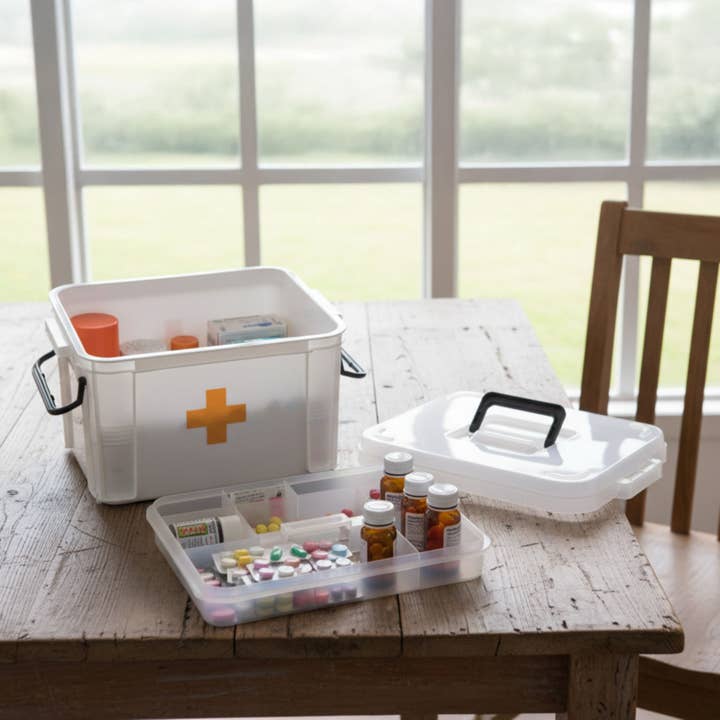 Quickway Imports - Wholesale First Aid Kit - White Empty Medical Box, First Aid Kit Storage6