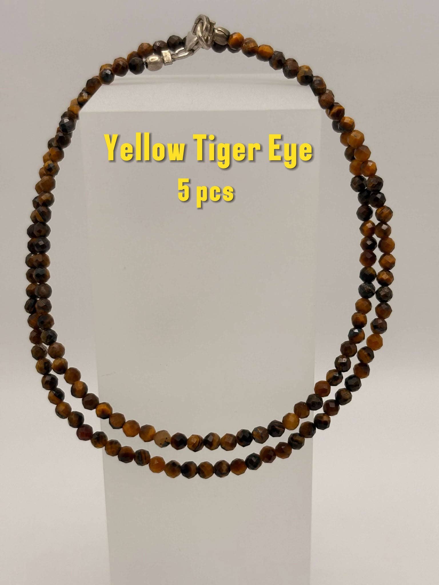 Csr jewelry design – wholesale Beaded/pearl necklace – Elegant Sterling Silver Faceted Bead Gemstone Necklace19