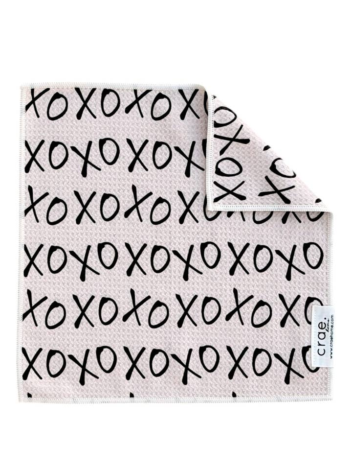 Kisses and Cuddles: Double-Sided Washcloth for wholesale by Crae.Home