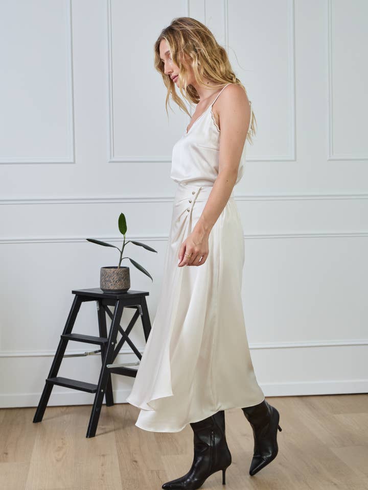 LULUMARY - Vendita all'ingrosso Gonna - Donna - Gonna lunga fluida SK86329