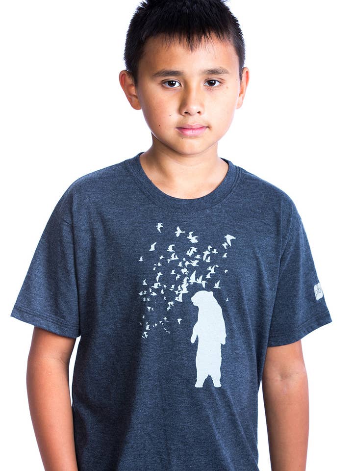 T-shirt Kids Bear — Cotone biologico per la vendita all'ingrosso da parte di PLB Design