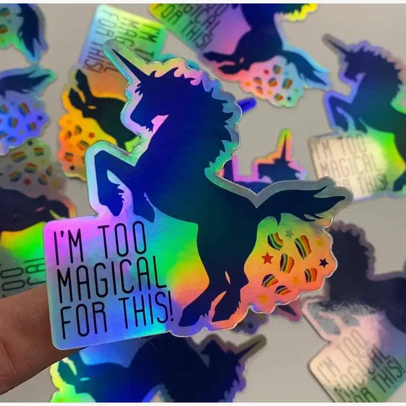 Twisted Wares - Vente Autocollant - Je suis trop magique pour ça ! Autocollant2