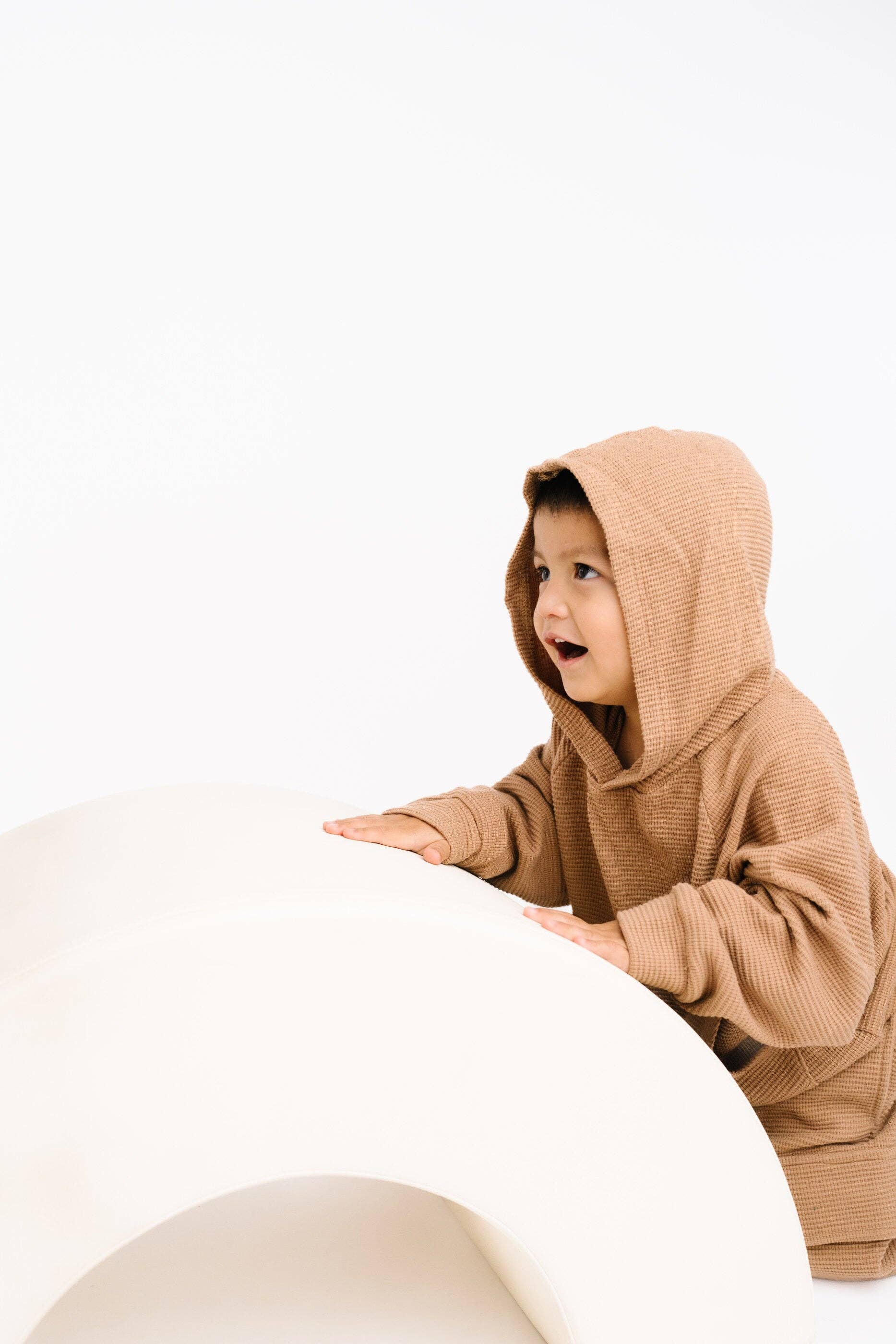 Little One Shop - Wholesale Top & Pant Set - Kids - Toasted Almond Waffle Cargo Set7