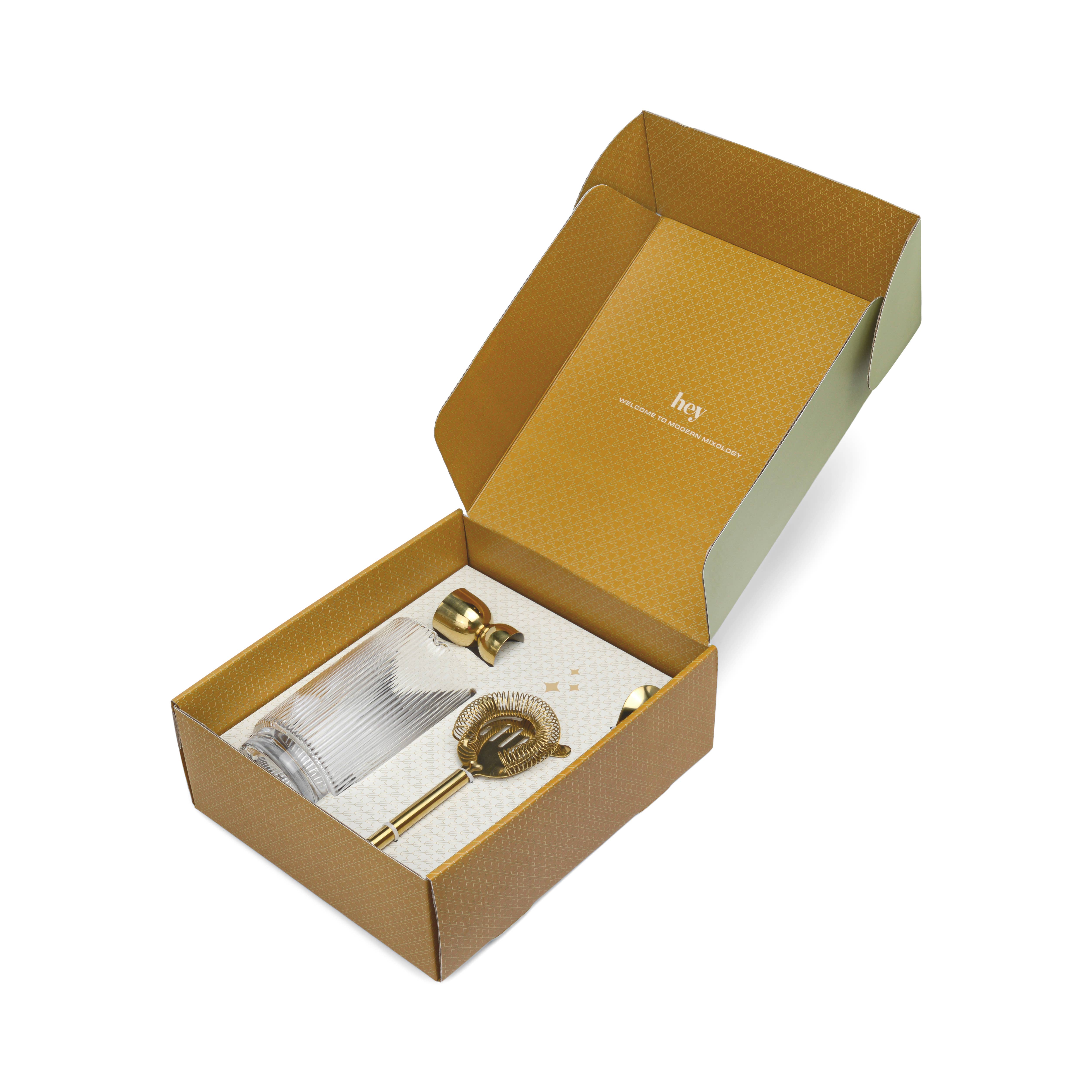 Here's How - Wholesale Bar Tool - The Renley Mixology Set - Jigger, Strainer, Spoon2