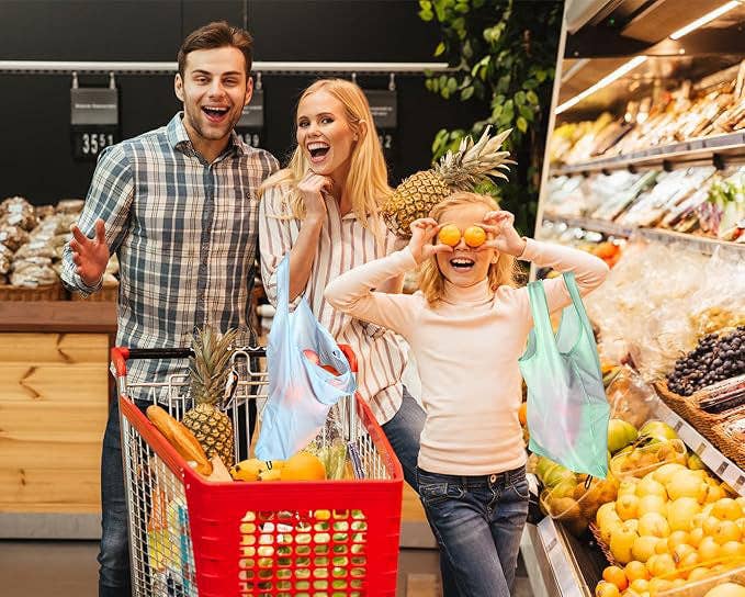 Crover - Wholesale Grocery/Shopping Bag - Foldable, Washable Reusable Grocery Tote3