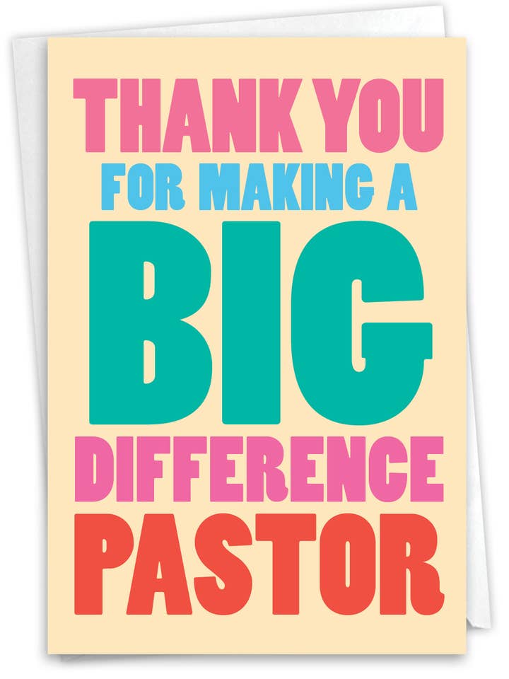 Tackkort - Stor skillnad Pastor för wholesale av NobleWorks