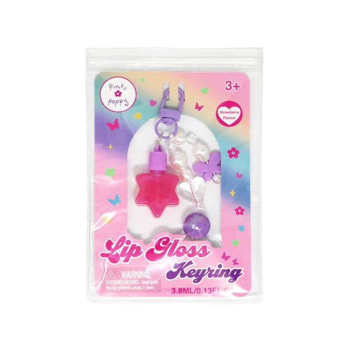Pink Poppy USA - Wholesale Lip Gloss - Kids - Tween Lip Gloss Keyring | Pack of 68