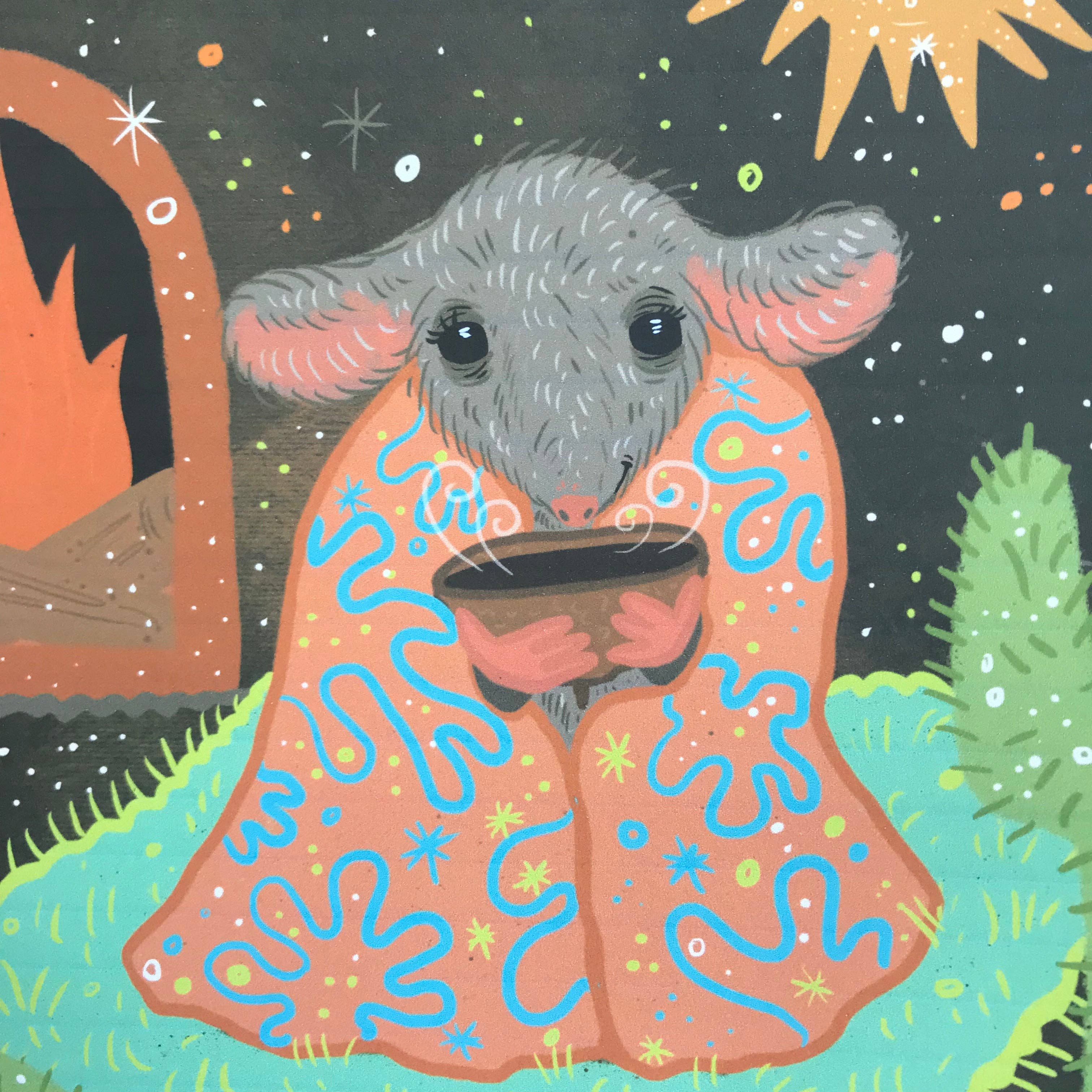 Glitter and Toadstools - Wholesale Art Print - Cozy Mouse Print0