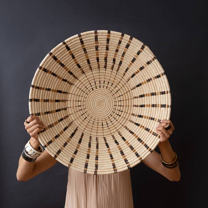 MAADILI COLLECTIVE - Wholesale Basket - Extra Large Radial Basket ~ Banana Fiber1