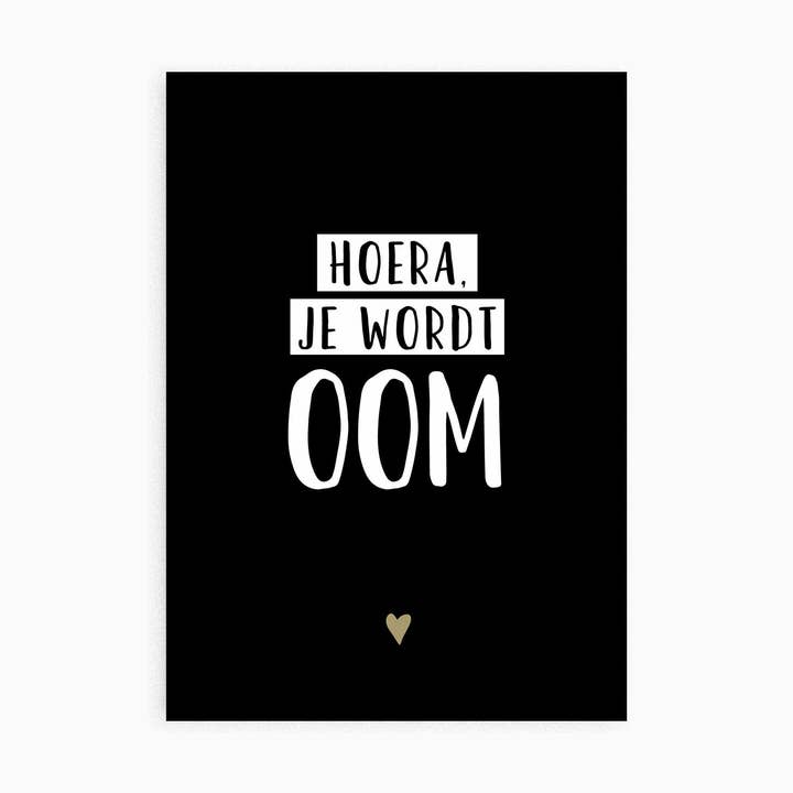 Cartolina Sarai uno zio per la vendita all'ingrosso da parte di Studio Hoeked