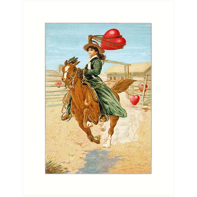 Cowgirl | Valentine Greeting Card for wholesale by Lucca Paperworks