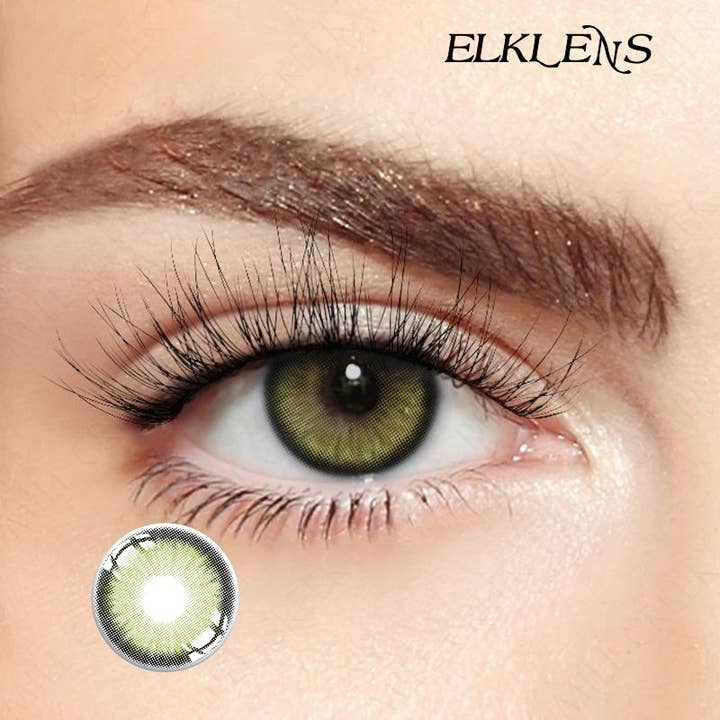 ELKLENS Coloré Contact Prescription Diamond Sugar Green pour la vente par ELKLENS