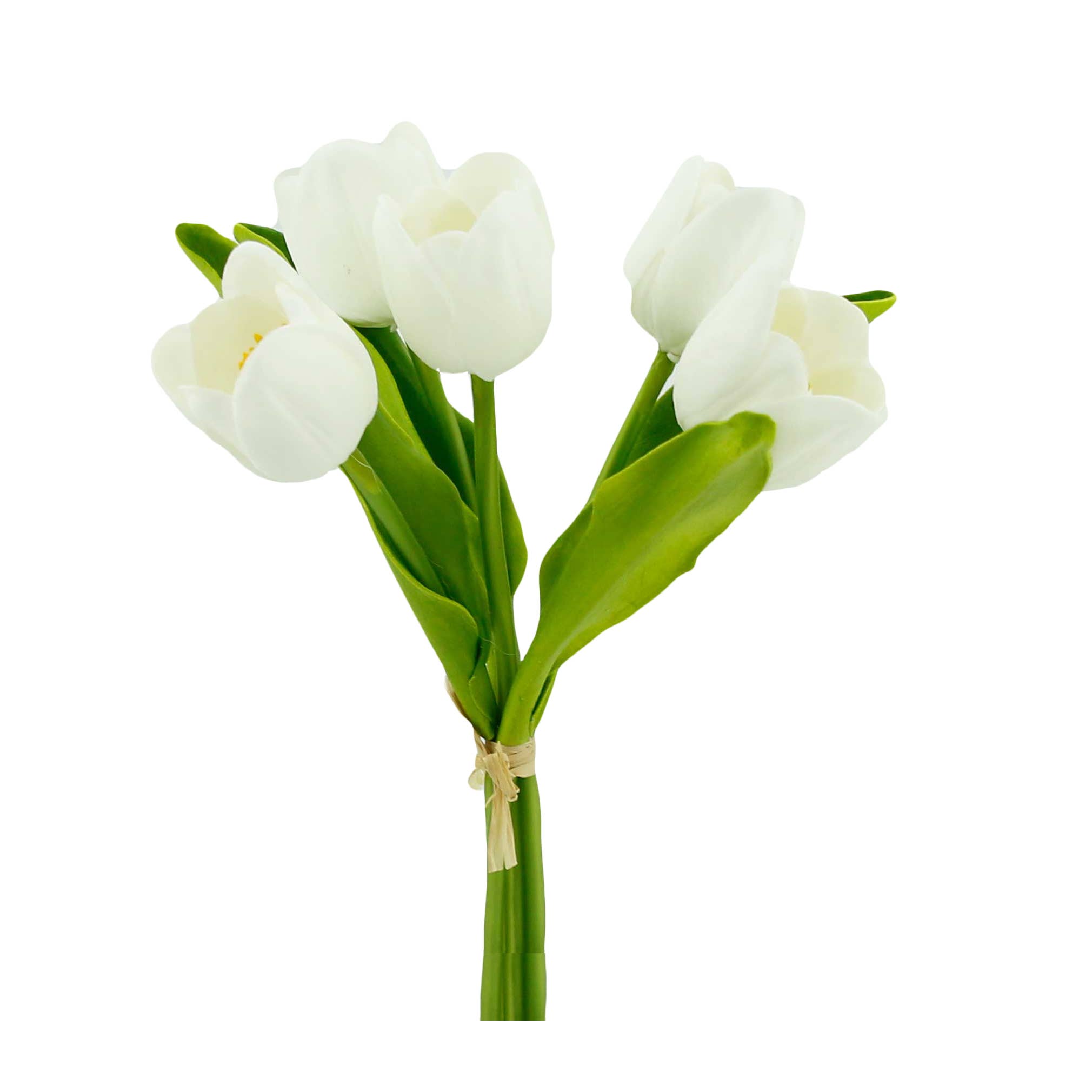 Angel Isabella – wholesale Artificial flowers – Pack of 5-stems Real Touch medium open tulip0