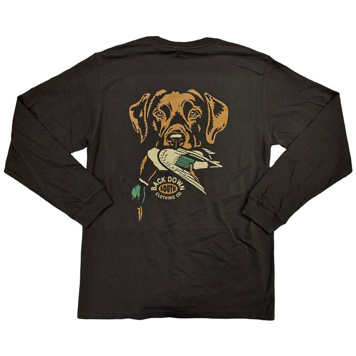 Retriever Langærmet - Sort for engroshandel hos Back Down South Clothing