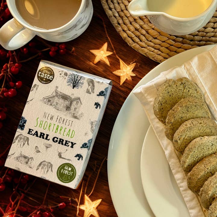 New Forest Shortbread – wholesale Biscuit – New Forest Shortbread Box of 8 Pieces - Earl Grey