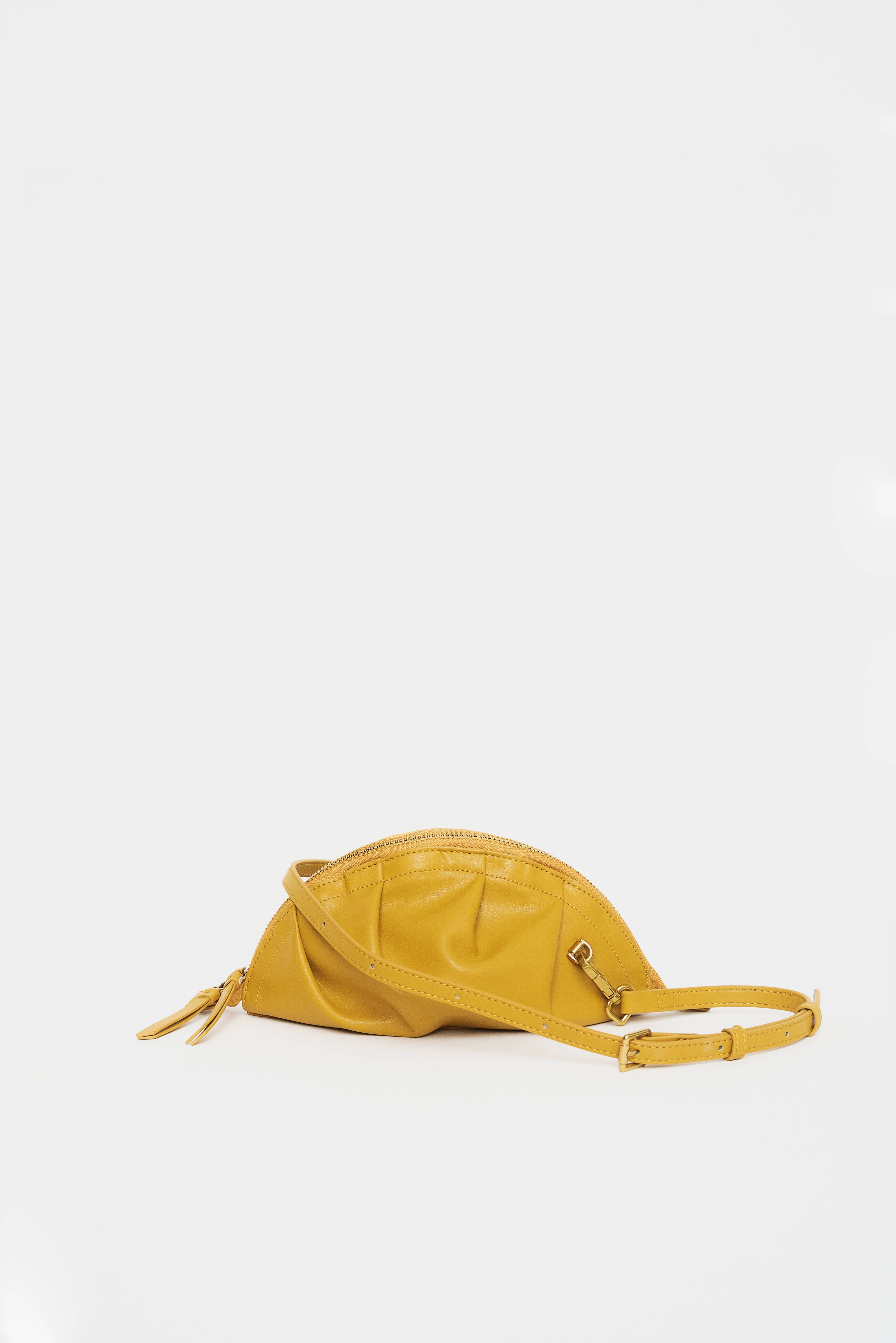 Yunyinrose - Wholesale Top Handle Bag - Women's - Gyoza bag mustard mini cowhide1