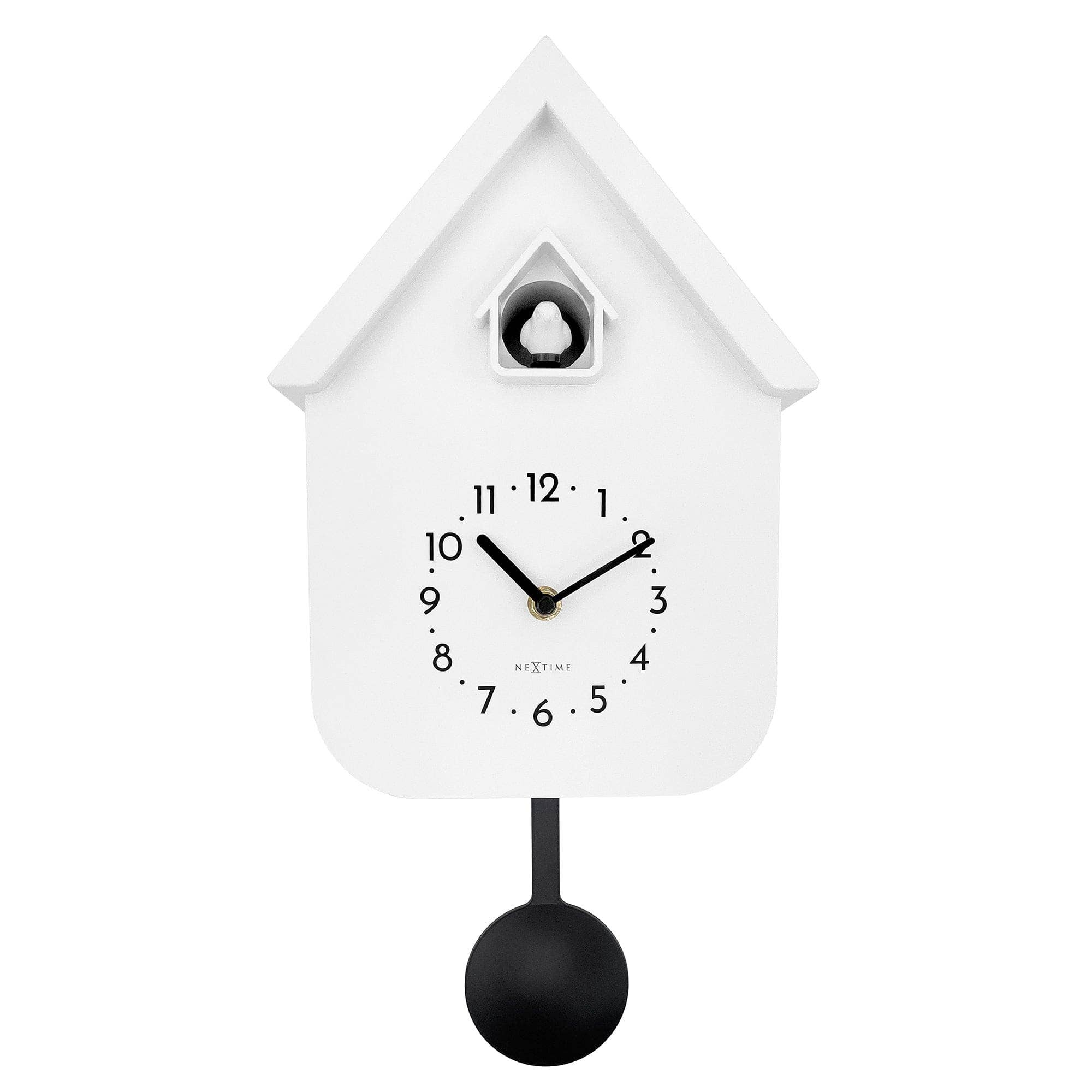 NeXtime - Wholesale Wall Clock - Wall clock 21.5x41.5x8.5cm - Pendulum - Cuckoo -NeXtime 'Twitter'10