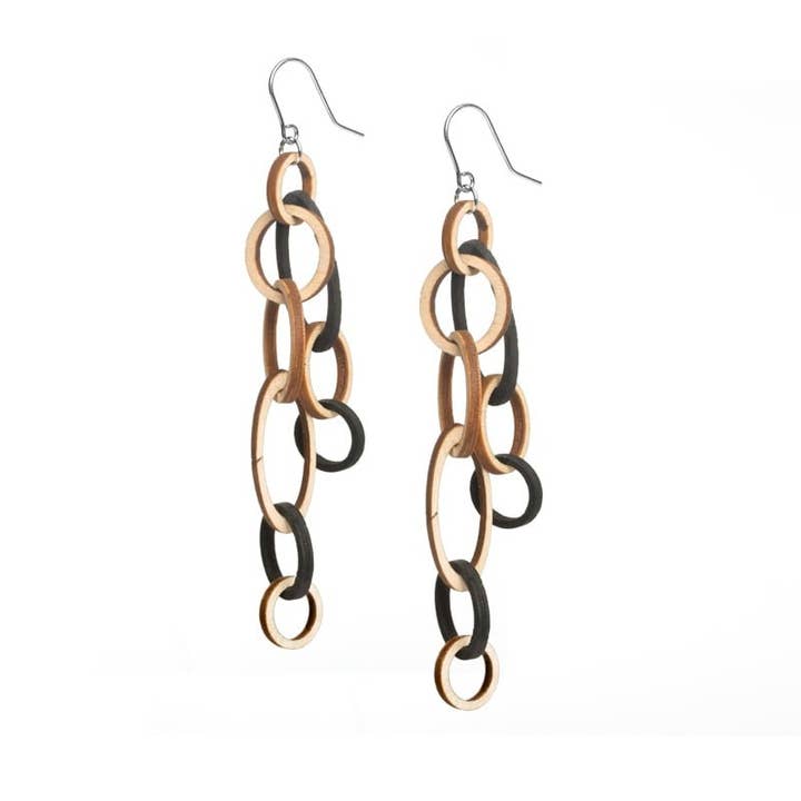 Halo long earrings for wholesale by Valona