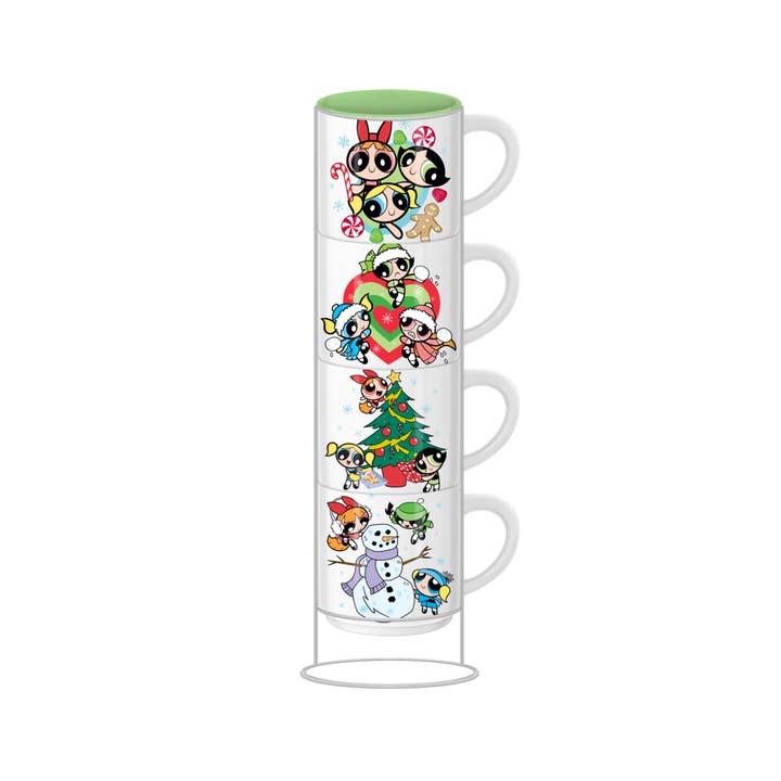 THE POWERPUFF GIRLS CHRISTMAS TRIO SET 4pc 10oz Ceramic Mug for wholesale by Silver Buffalo