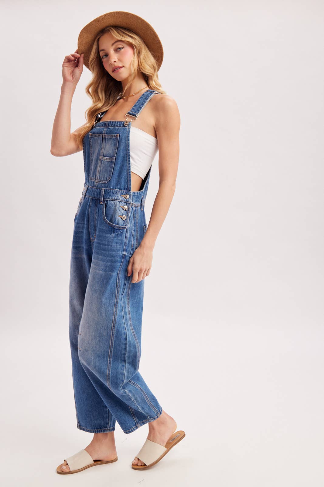 Bluivy - Wholesale Overalls - Women's - DENIM BARREL OVERALLS18