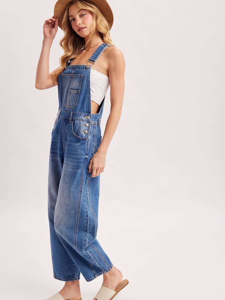 Bluivy - Wholesale Overalls - Women's - DENIM BARREL OVERALLS18