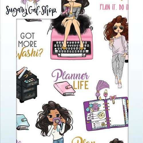 Paper House Productions - Wholesale Sticker - Sugary Gal - Planner Girl Sticker Book
