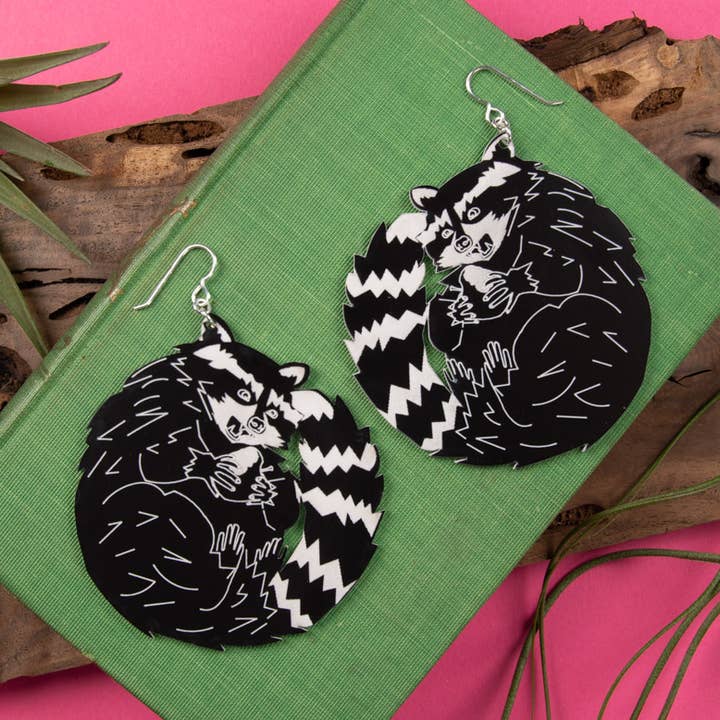 Darling Marcelle - Wholesale Dangle Earrings - Raccoon Earrings0