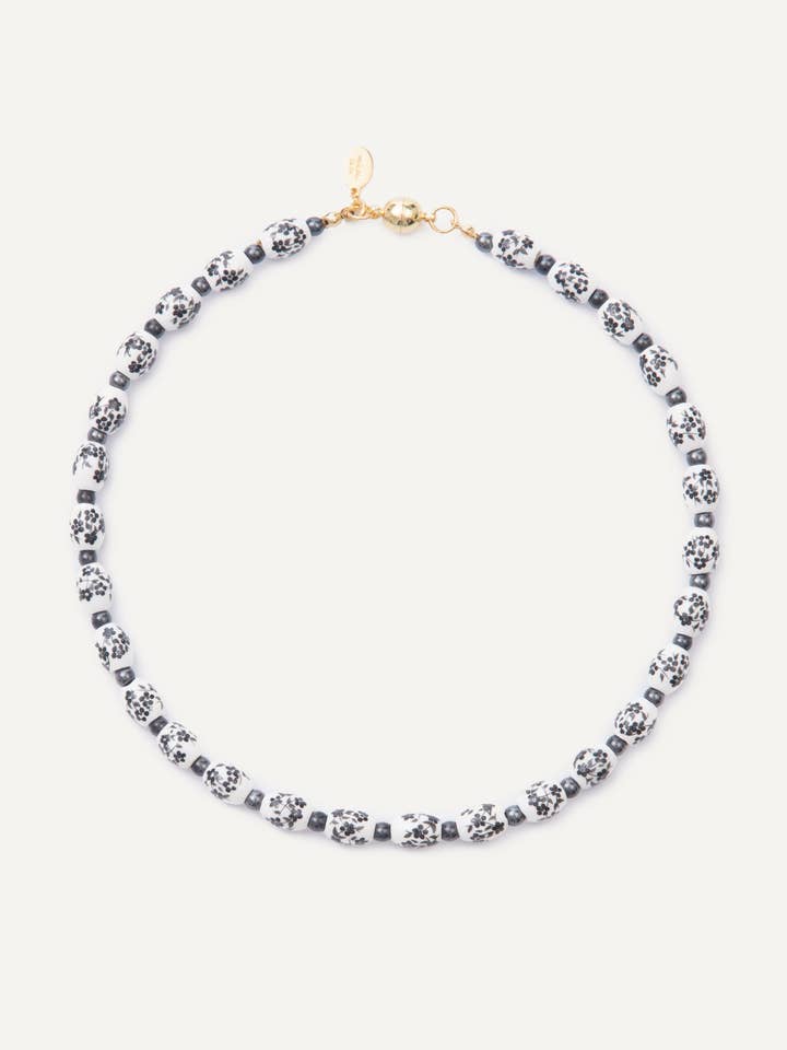 Night Blossom Necklace - Onyx for wholesale by Melania Clara