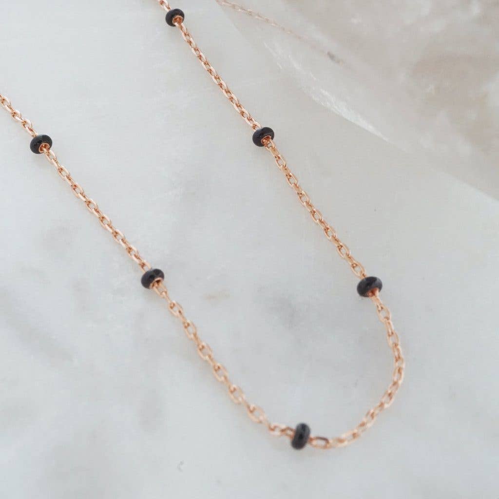 Honeycat Jewelry - Wholesale Link & Chain Necklace - Mary Beaded Chain Necklace11