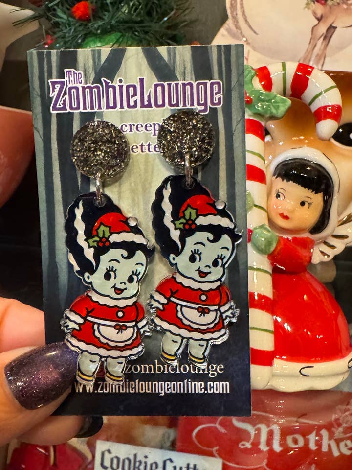 Orecchini Natalizi per Bambini per la vendita all'ingrosso da parte di Zombie Lounge Bootique