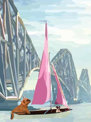 93C Bridge Sail / Periodic Society / Greeting Card for wholesale by Periodic Society