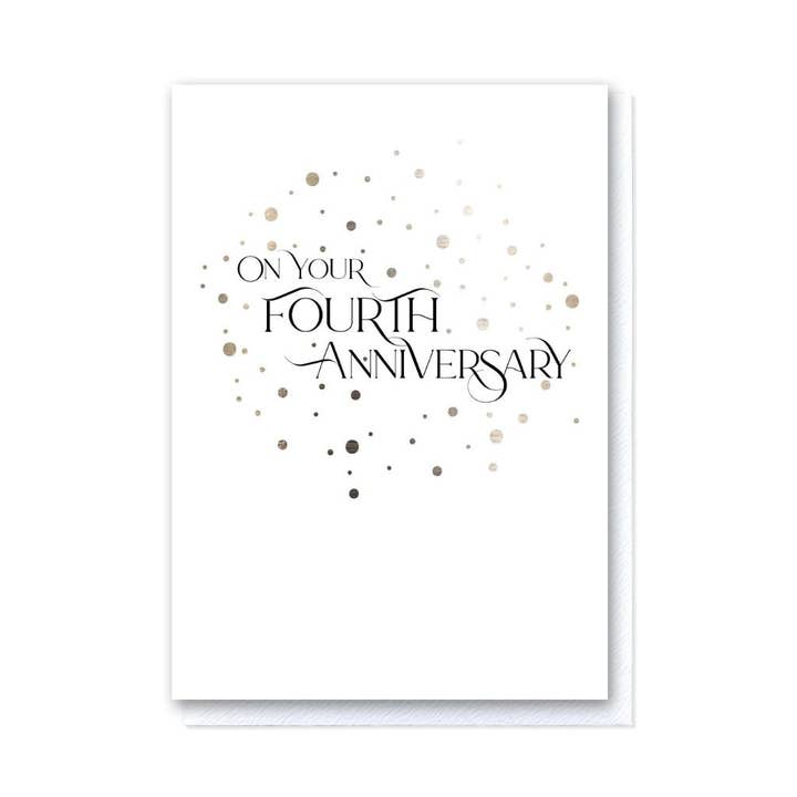 On Your Fourth Anniversary for wholesale by Grace Jackson Design