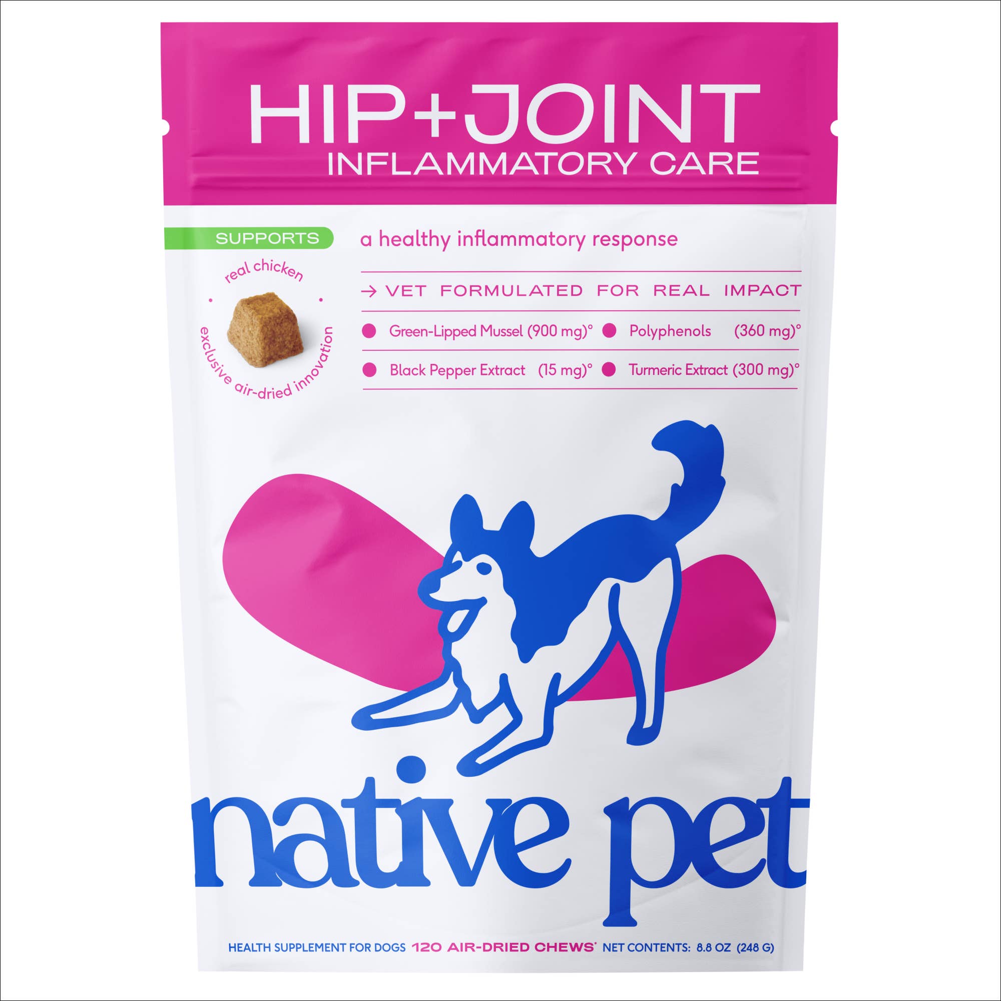 Native Pet - Wholesale Pet Supplement - Dog - Hip+Joint Inflammatory Care Chews, Hip & Joint Supplement12