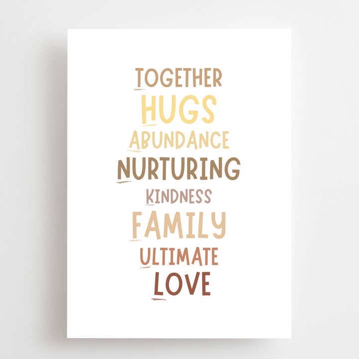 Everyday Card - Short - Thankful for wholesale by The Lettery Studio