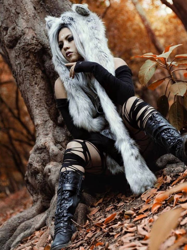 Cappuccio da lupo adulto - Pelliccia per la vendita all'ingrosso da parte di Wolf & The Wildling