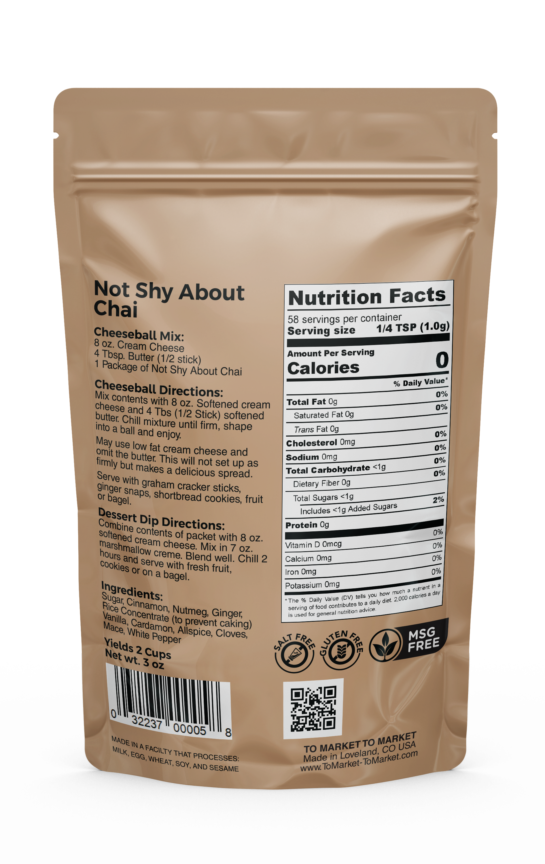 To Market- To Market - Dips & Spreads - Wholesale Dip - Not Shy About Chai - Cheeseball2