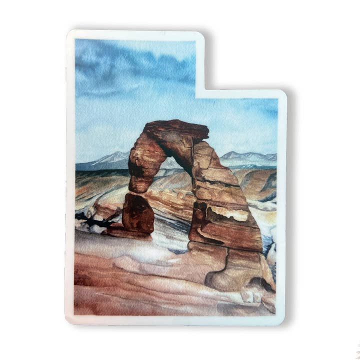 Utah Sticker for wholesale by Broken Paddle Studio