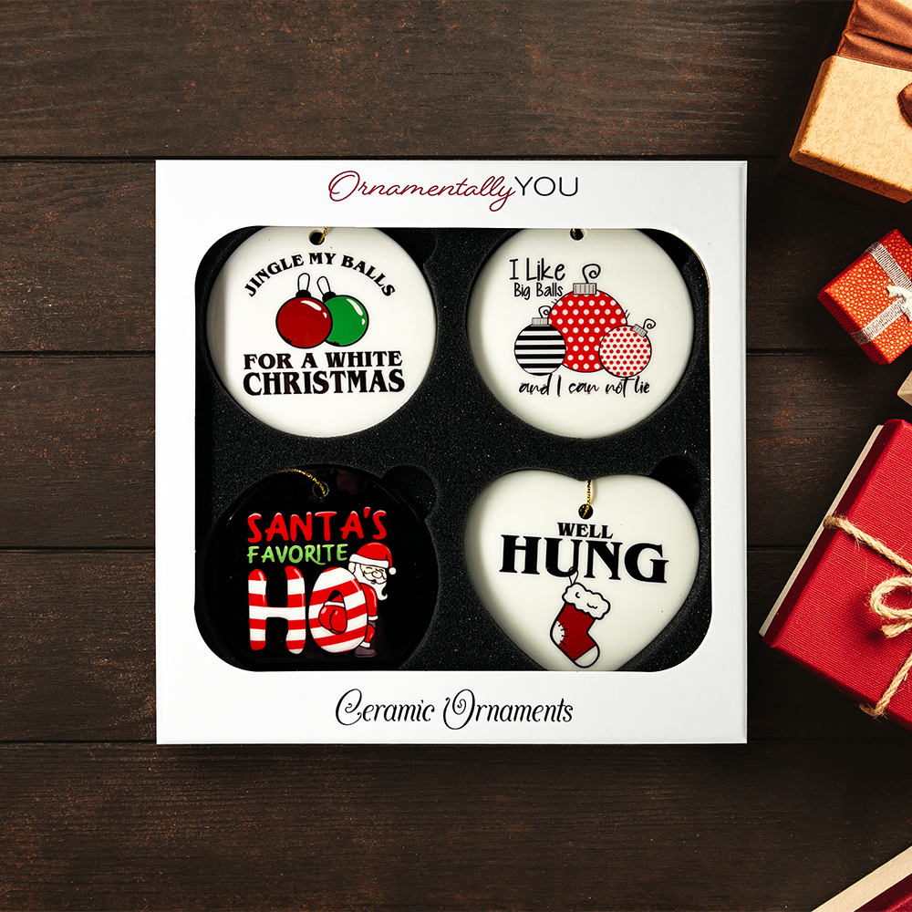 OrnamentallyYou - Wholesale Ornament Set - Dirty Joke Christmas Ornament Bundle4